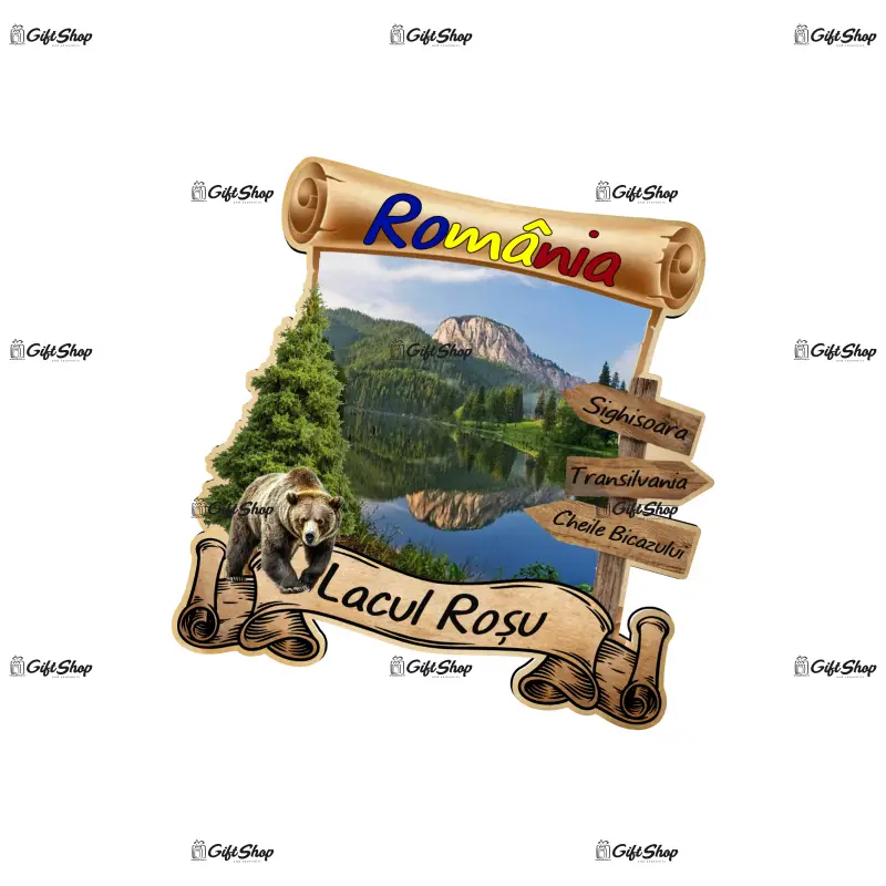 Lacul rosu, romania, magnet papirus, model mgs 211